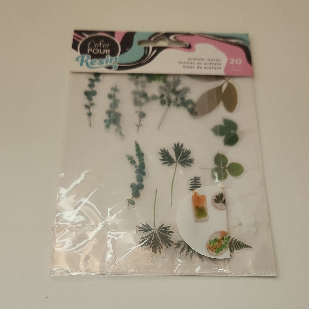 Color Pour Resin Acetate Leaves. Acetate Leaves For Resin
